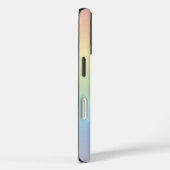 Pastell-Regenbogenverlauf-Monogramm Case-Mate iPhone Hülle (Rückseite / Rechts)