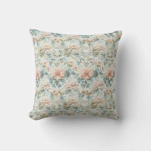 Pastell-Regency-English-Garden-Blumen Kissen
