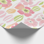 Pastell-Retro-Blumen (1) Geschenkpapier (Ecke)