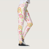Pastell-Retro-Blumen (1) Leggings (Rechts)