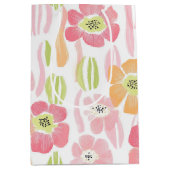 Pastell-Retro-Blumen (1) Mittlere Geschenktüte (Vorderseite)