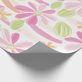 Pastell-Retro-Blumen (2) Geschenkpapier (Ecke)