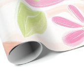Pastell-Retro-Blumen (2) Geschenkpapier (Rolleneckpunkt)