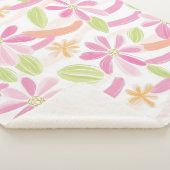 Pastell-Retro-Blumen (2) Sherpadecke (3/4)
