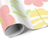 Pastell Retro-Blumen (3) Geschenkpapier (Rolleneckpunkt)