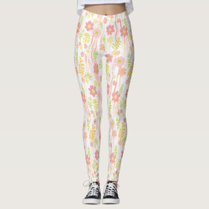 Pastell-Retro-Blumen (3) Leggings