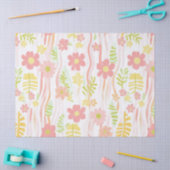 Pastell-Retro-Blumen (3) Seidenpapier (Basteln)