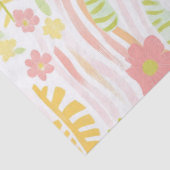 Pastell-Retro-Blumen (3) Seidenpapier (Detail)