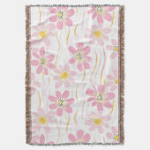 Pastell-Retro-Blumen (4) Decke (Vorderseite Vertikal)