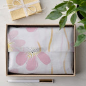 Pastell-Retro-Blumen (4) Seidenpapier (Geschenk)