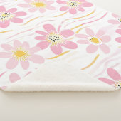 Pastell-Retro-Blumen (4) Sherpadecke (3/4)