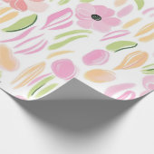 Pastell-Retro-Blumen (5) Geschenkpapier (Ecke)