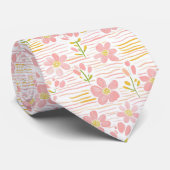 Pastell-Retro-Blumen (6) Krawatte (Gerollt)