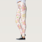 Pastell-Retro-Blumen (6) Leggings (Links)