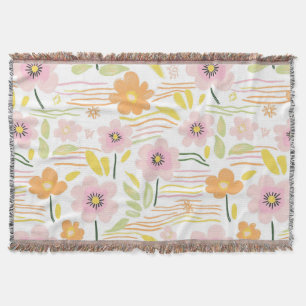 Pastell-Retro-Blumen (7) Decke