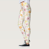 Pastell-Retro-Blumen (7) Leggings (Links)