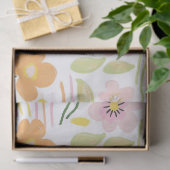 Pastell-Retro-Blumen (7) Seidenpapier (Geschenk)