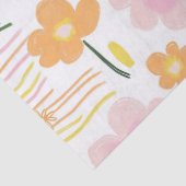 Pastell-Retro-Blumen (7) Seidenpapier (Detail)