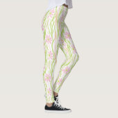 Pastell-Retro-Blumen (8) Leggings (Rechts)