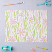 Pastell-Retro-Blumen (8) Seidenpapier (Basteln)