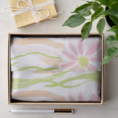 Pastell-Retro-Blumen (8) Seidenpapier (Geschenk)