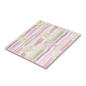 Pastell Retro Blumen (9) Fliese (Seite)