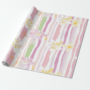 Pastell-Retro-Blumen (9) Geschenkpapier