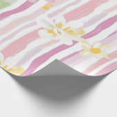 Pastell-Retro-Blumen (9) Geschenkpapier (Ecke)