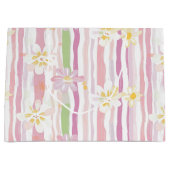 Pastell-Retro-Blumen (9) Große Geschenktüte (Vorderseite)