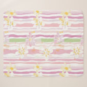 Pastell-Retro-Blumen (9) Sherpadecke (Vorderseite (Horizontal))