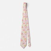 Pastell-Retro-Blumenmuster (1) Krawatte (Vorderseite)
