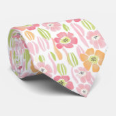 Pastell-Retro-Blumenmuster (1) Krawatte (Gerollt)