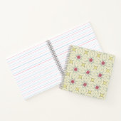 Pastell Retro geometrisches Muster Notizblock (Innenseite)