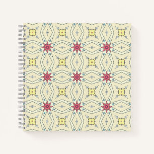 Pastell Retro geometrisches Muster Notizblock