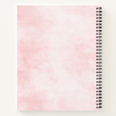 Pastell Rosa Brautparty Rezept Buch (Rückseite)