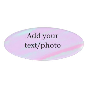 Pastell rosa grün Foto Text Wasserfarbe Retro Namenschild