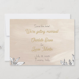 Pastell Rosa Hochzeit Save-the-Date-Karte Einladung