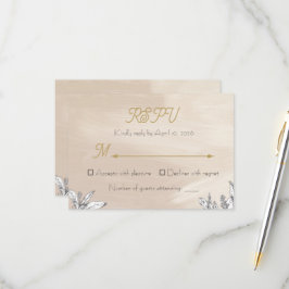 Pastell Rosa Hochzeits-RSPV-Karte RSVP Karte