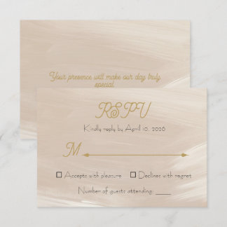 Pastell Rosa Hochzeits-RSPV-Karte (Stil 2) RSVP Karte