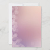 Pastell rosa lila Blattgold ELEGANT WEDING Einladung (Rückseite)