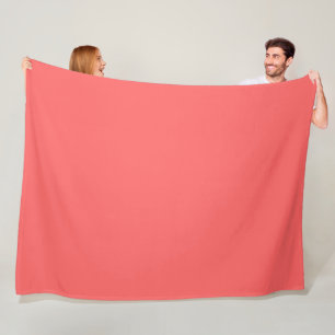 Pastell-Rosa-Pfirsich-Einfarbig Fleecedecke