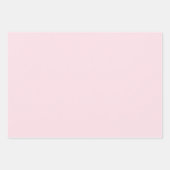Pastell-Rosa-Rosen-Einfarbig Geschenkpapier Set (Vorderseite 3)