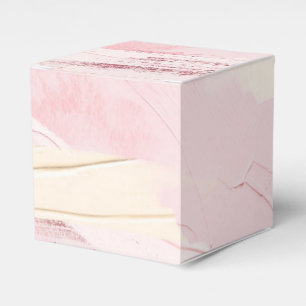 Pastell-Rosa und Roségold-Farbspritzer Geschenkschachtel