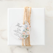 Pastell-Rosa Weiß Blau Blumen Hochzeits-Baby-Party Geschenkanhänger (Beispiel)