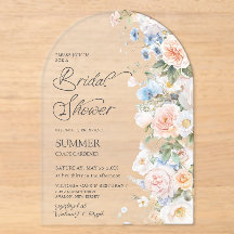 Pastell-Rosa-Weiß-Blau-Blumen-Hochzeitsdusche-Boge