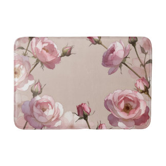 Pastell-Rose-Eleganz-Badmatte Badematte