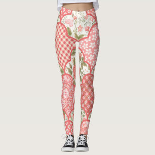 Pastell-Rose Muster für Blumenmuster Leggings