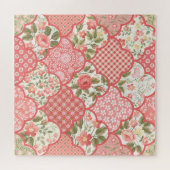 Pastell-Rose Muster für Blumenmuster Puzzle (Horizontal)