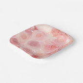 Pastell-Rose-Papier-Teller Pappteller (Gewinkelt)