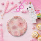 Pastell-Rose-Papier-Teller Pappteller (Party)